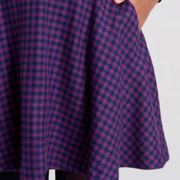 NWT - Modcloth Circle Skater Skirt Plaid Multi Color - Picture 1 of 5